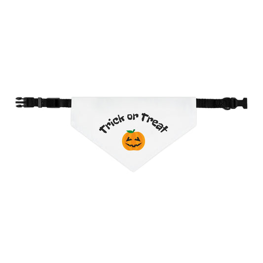 Halloween Pet Bandana, Trick or Treat Dog Collar, Cute Pet Costume Accessory, Fall Pet Apparel, Dog Bandana