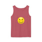 Smiley Face Tank Top, Summer Shirt, Casual Wear, Beach Outing, Gift for Friends, Positive Vibes Apparel