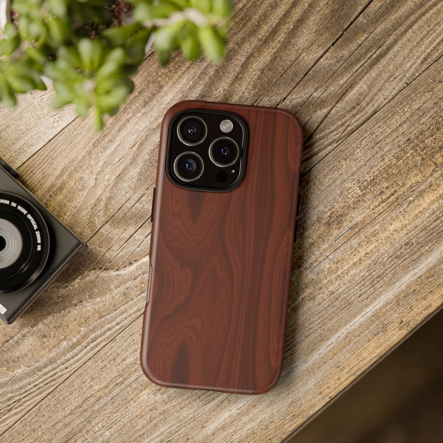 Wood Grain Phone Case, Stylish Tough Cases, Nature-Inspired Protective Cover, Unique Gifts for Him and Her, Eco-Friendly Tech Accessory