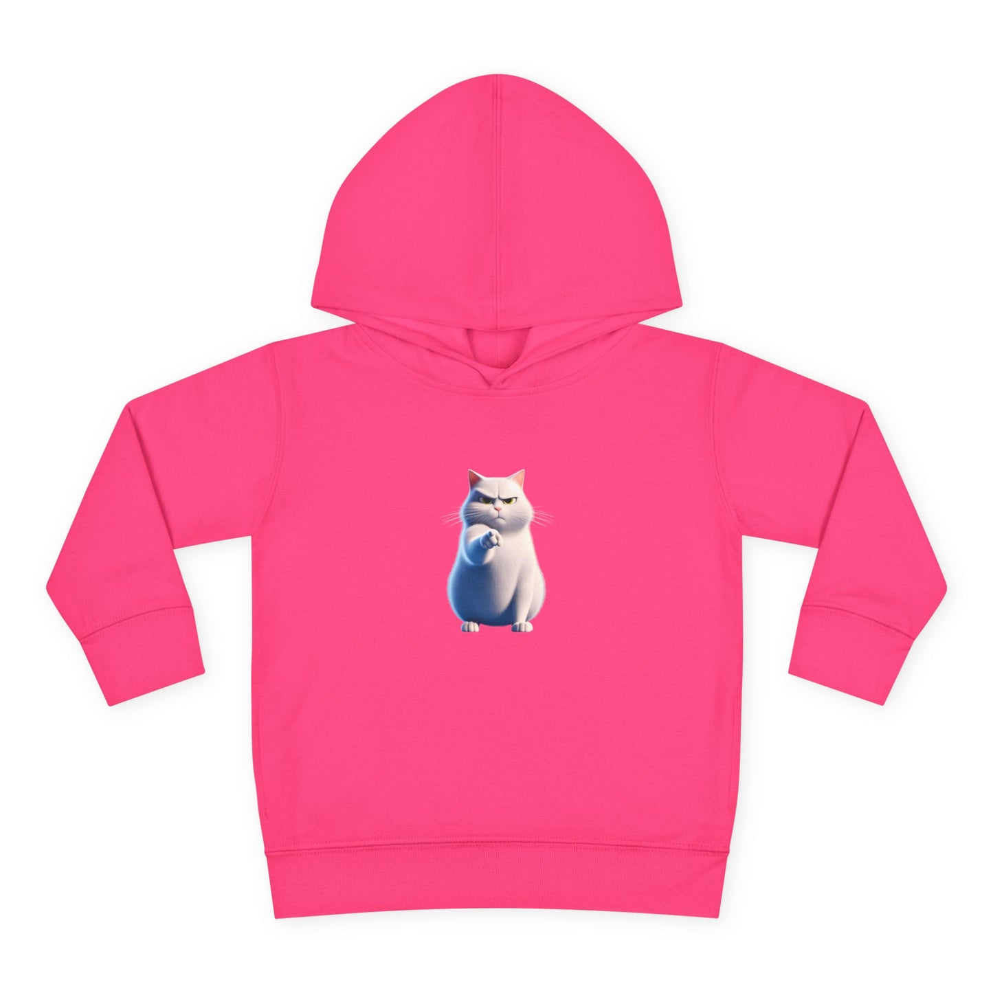 Cute Cat Toddler Hoodie, Fleece Pullover, Kids Sweatshirt, Birthday Gift, Animal Lover Apparel, Cozy Kids Clothing