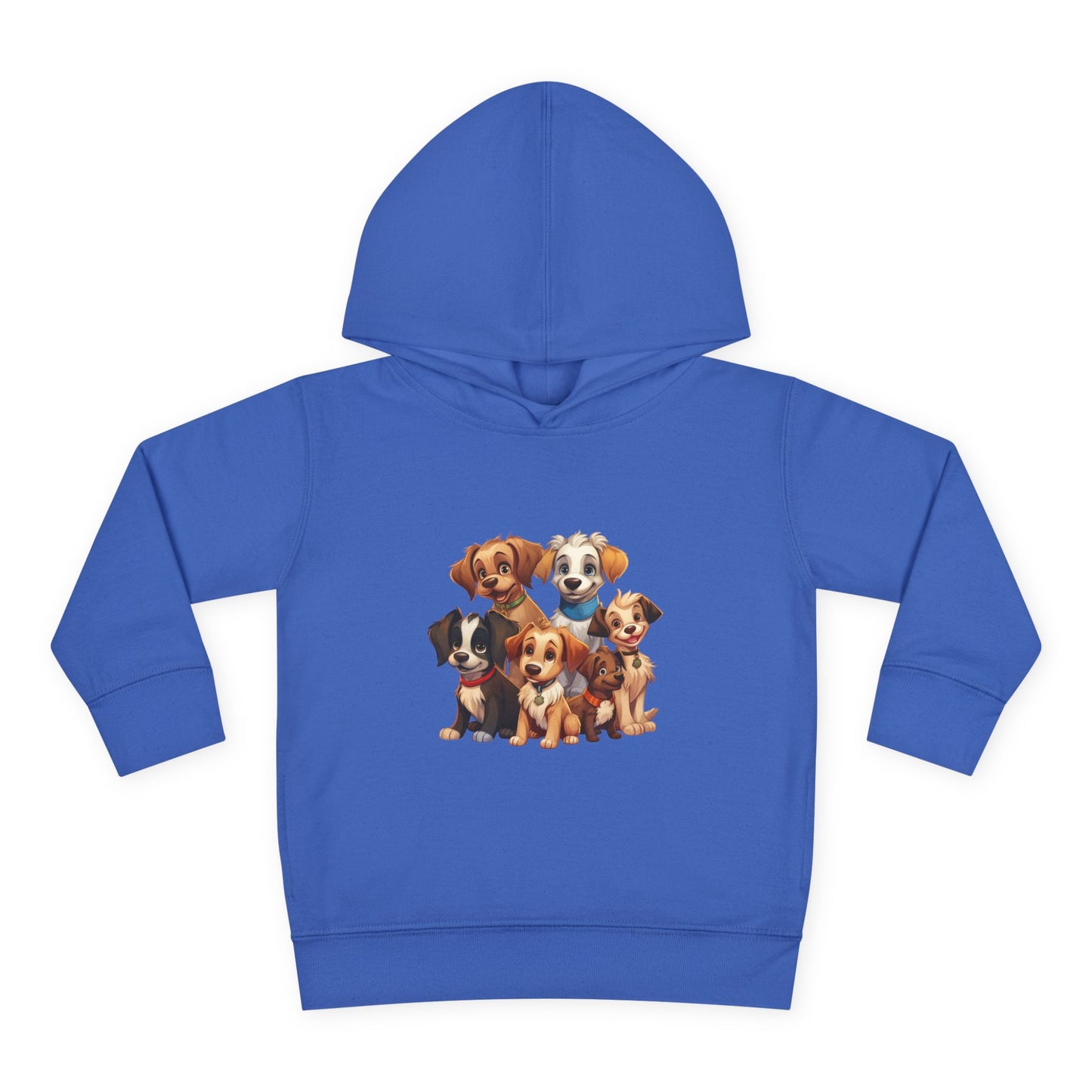 Adorable Puppy Print Toddler Hoodie, Cute Kids Fleece Pullover, Dog Lover Gift, Warm Hoodie for Boys & Girls, Pet Themed Clothes
