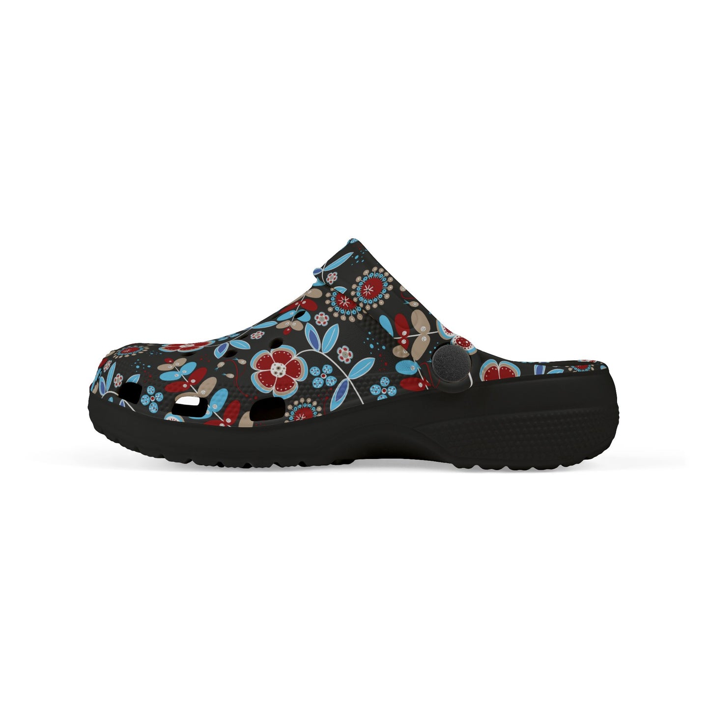 Kid's Floral Print Clogs, Comfortable Summer Slip-Ons, Garden Play Shoes, Kids Outdoor Footwear, Lightweight Festival Shoes