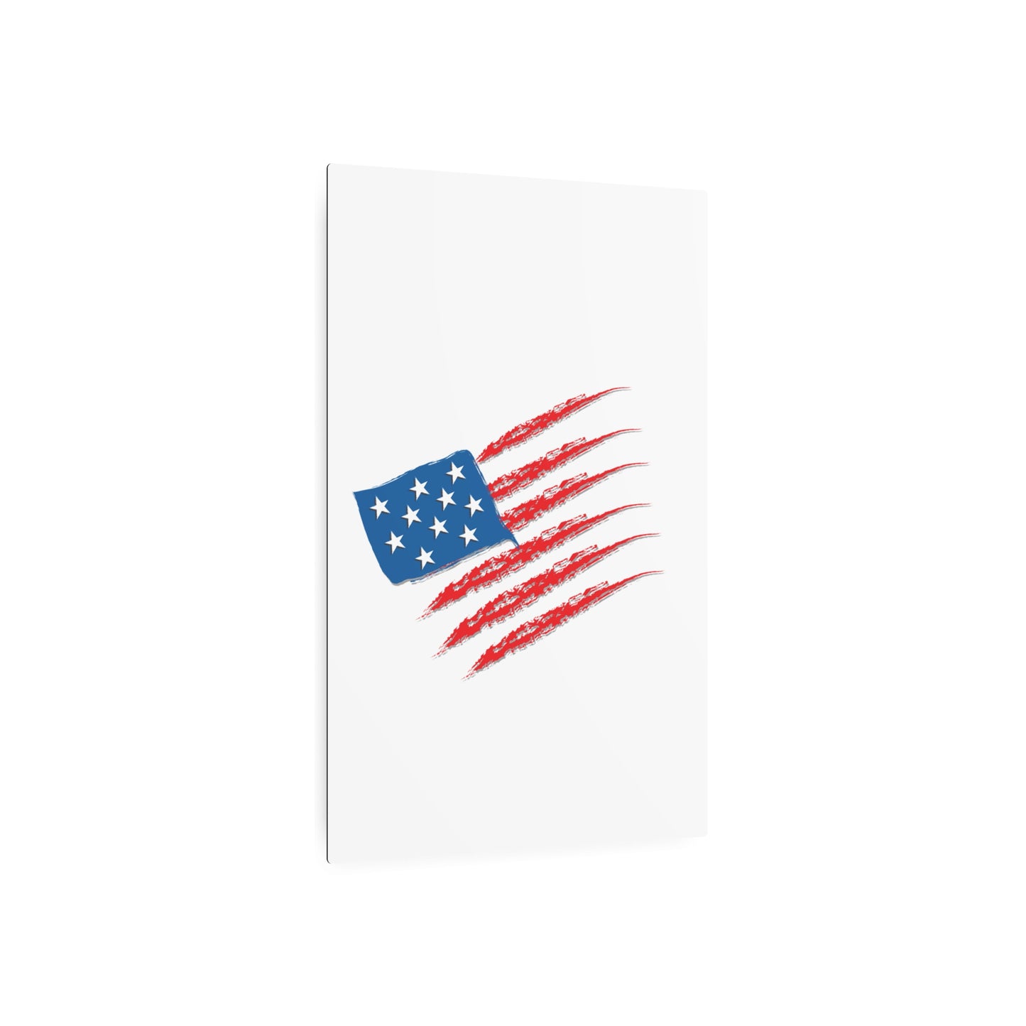 Patriotic Metal Art Sign, Rustic Decor for Home, Wall Art for Independence Day, Memorial Day, Veteran's Day, Gifts for Patriots
