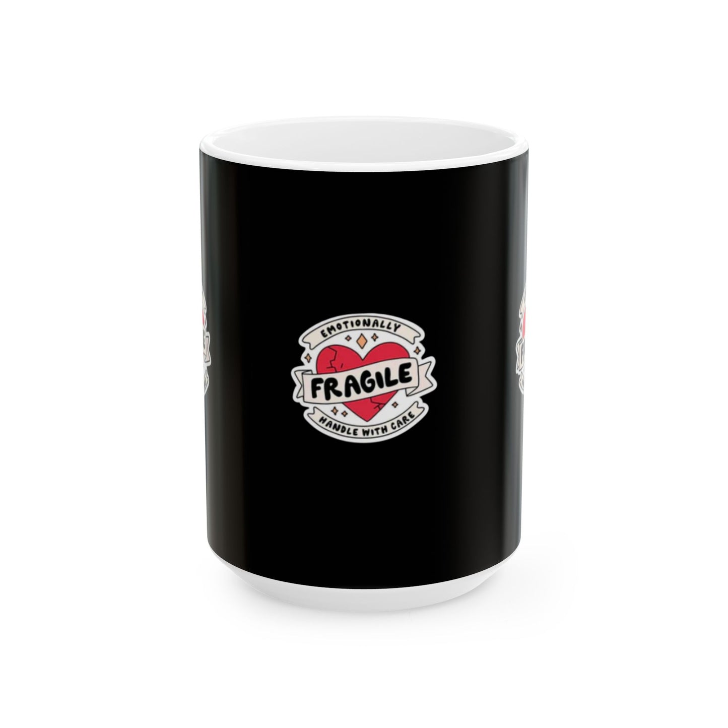 Emotionally Fragile Mug, Coffee Cup, Gift for Friends, Self-Care, Mental Health