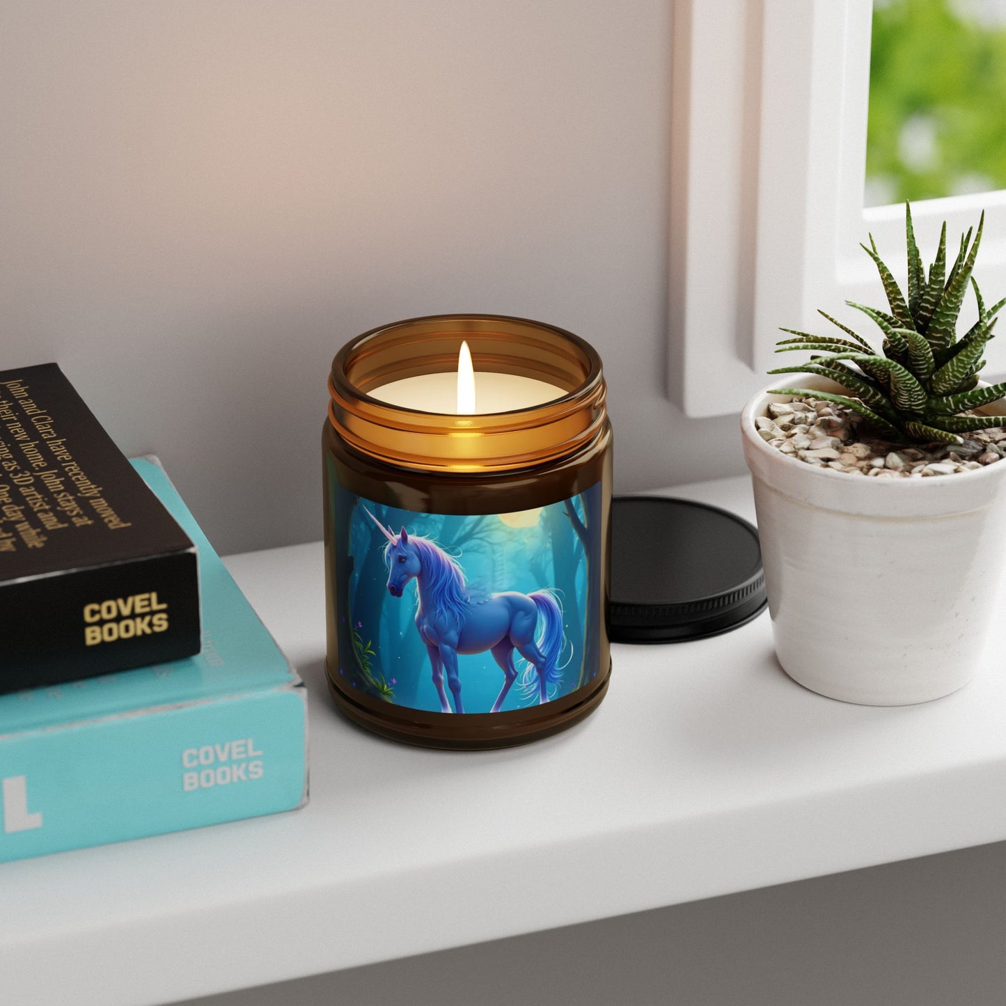 Unicorn Soy Candle — Amber Jar Scented Candle (Multiple Sizes)