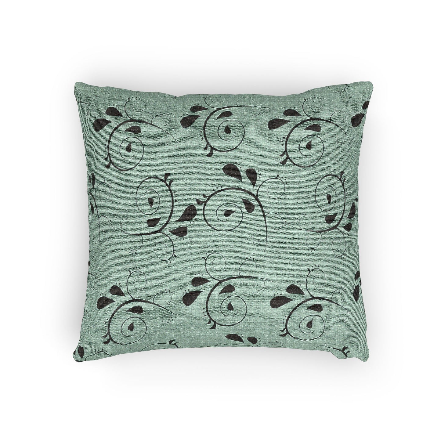 Botanical Woven Pillow - Elegant Floral Accent for Cozy Interiors