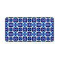 Blue Geometric Desk Mat for Stylish Workspaces