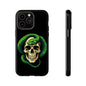 Skull & Snake Phone Case | Tough Cases, Protective Cover, Edgy Phone Accessories, Gothic Gift, Halloween Decor