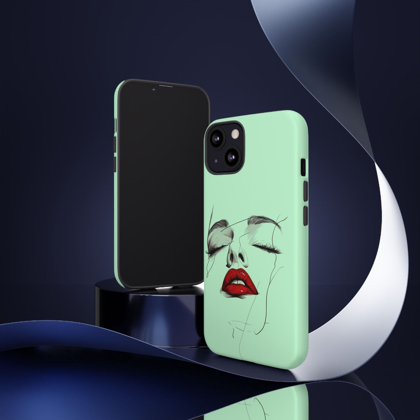 Stylish Phone Case, Artistic Phone Cover, Trendy Tech Accessory, Unique Cell Phone Protector, Gift for Her, Modern Aesthetic