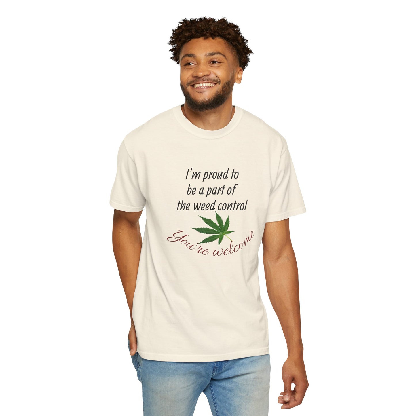 Proud Weed Control Unisex T-shirt, Cannabis Enthusiast Gift, Stoner Humor Tee, Eco-Friendly Apparel, Perfect for 420 Celebrations