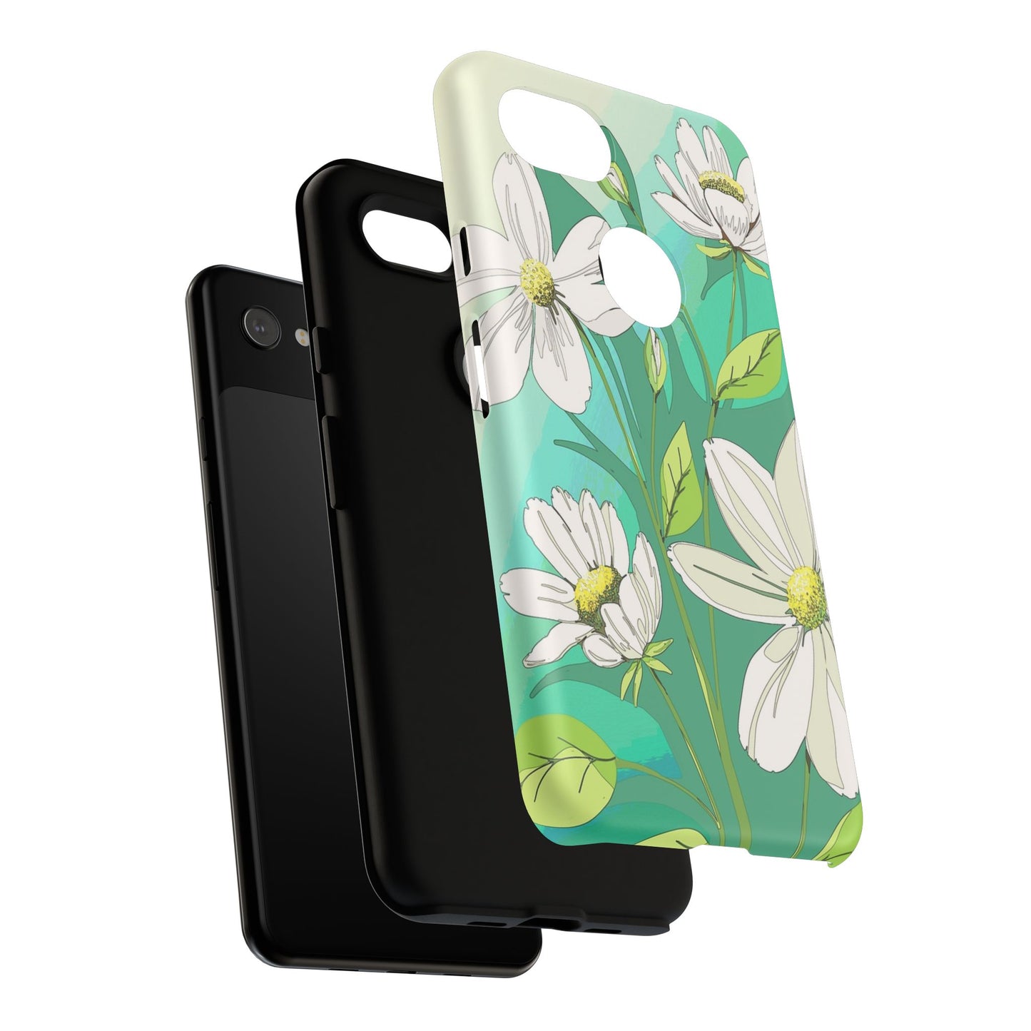 Floral Phone Case, Tough Cases, Flower Design, Nature Inspired, Eco-Friendly Cover, Unique Gift for Her, Spring Accessories