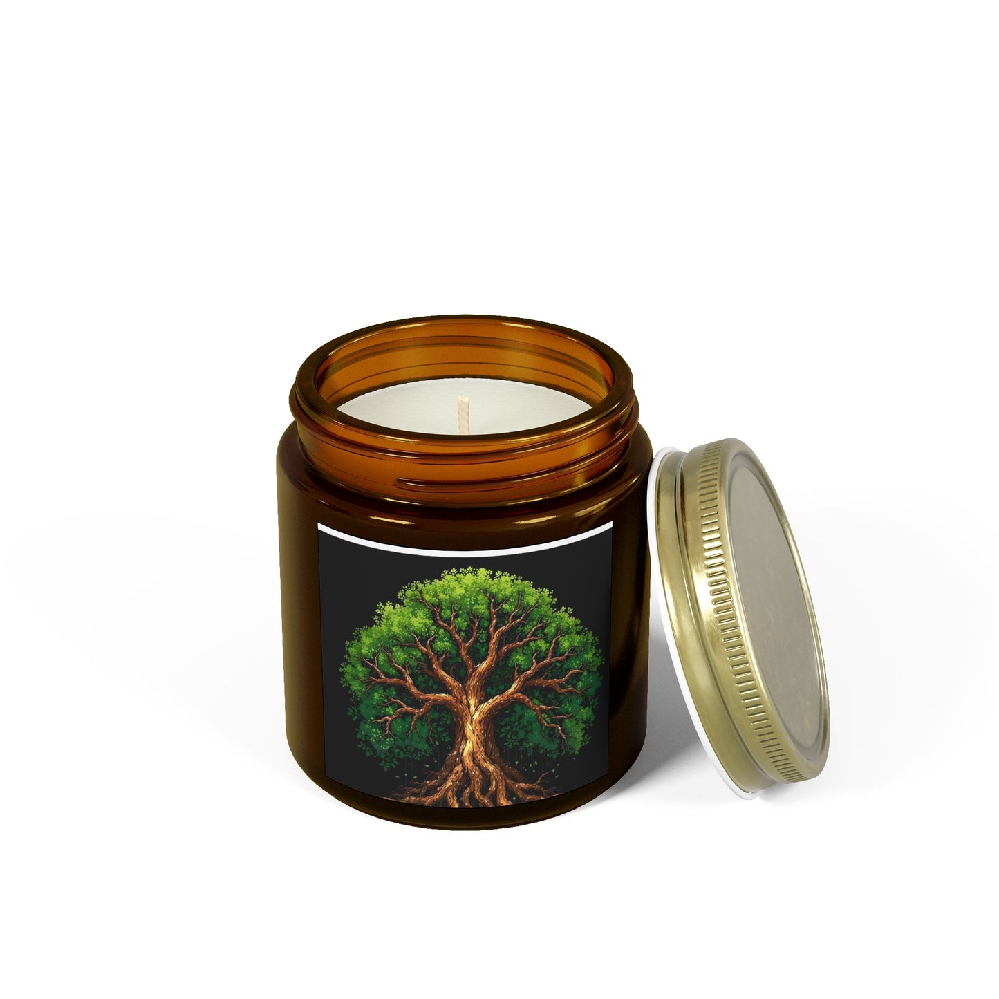 Scented Candles, Coconut Apricot Wax - Tree of Life Design, Eco-friendly Aromatherapy, Home Fragrance, Gifts for All Occasions
