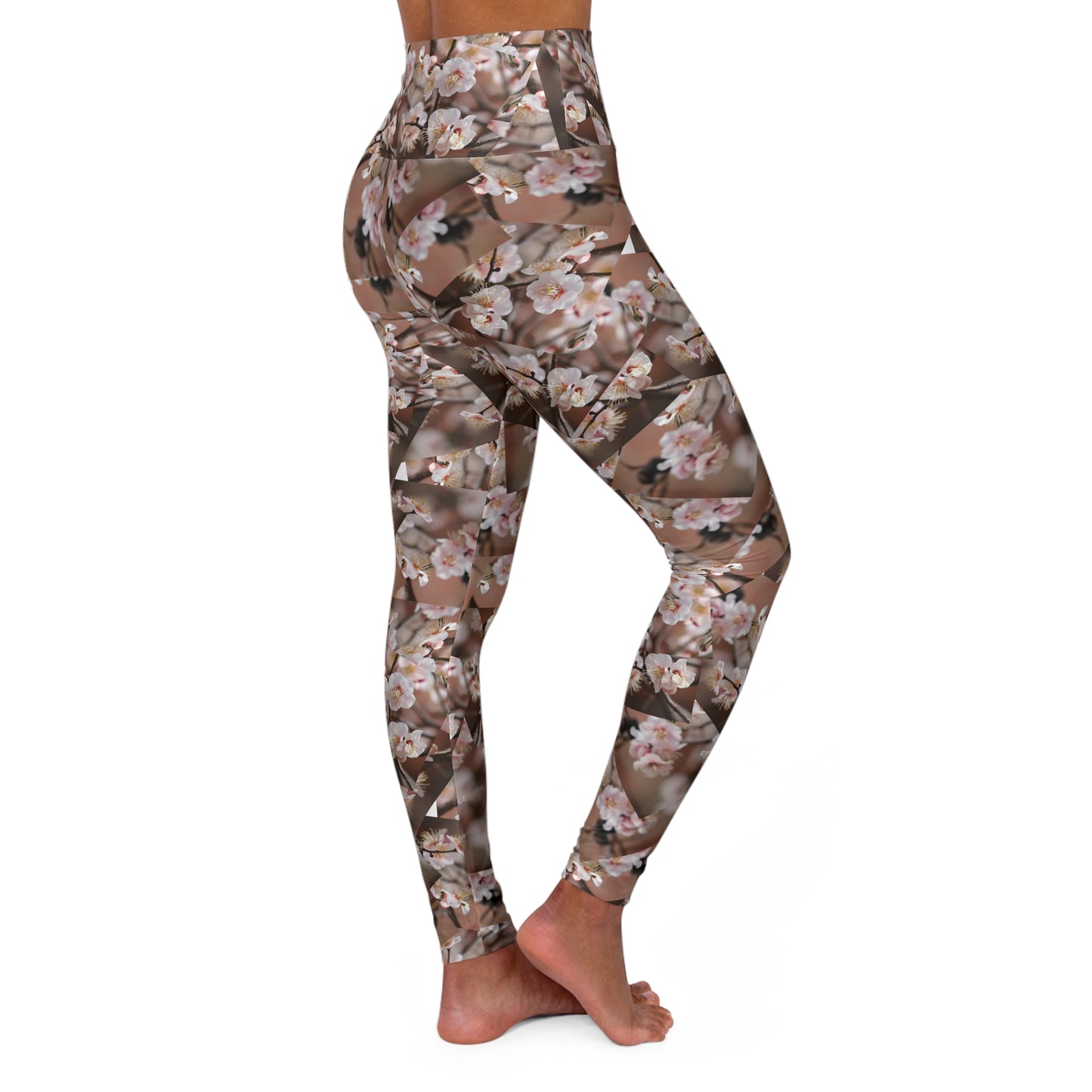 Floral High Waisted Yoga Leggings - Comfortable Activewear for Yoga, Gym, Fitness, Home, Spring & Summer Style