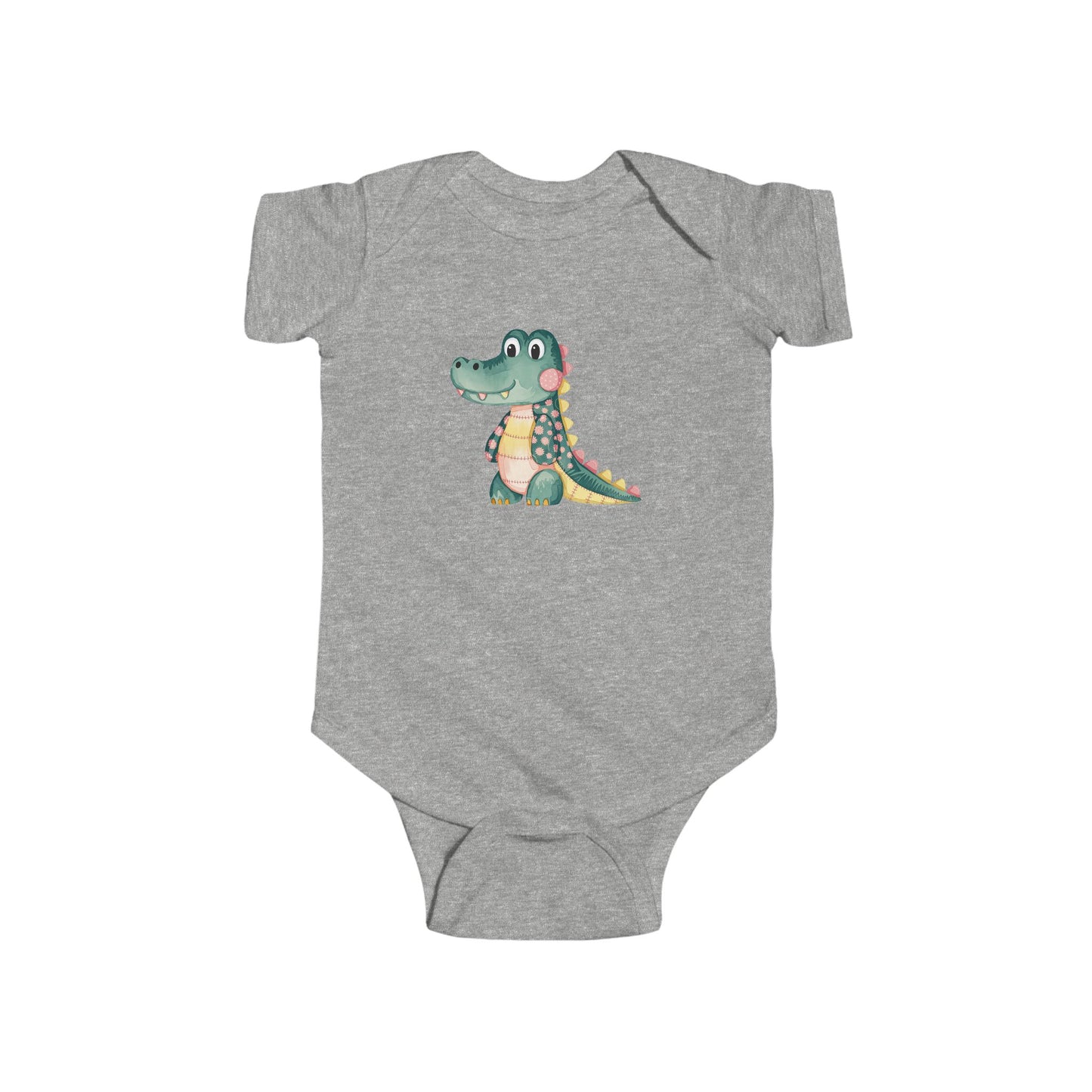 Adorable Alligator Baby Bodysuit | Cute Infant Outfit for Newborns, Baby Shower Gift, Toddler Playwear, Summer Wardrobe