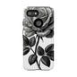 Elegant Floral Phone Case - Tough Cases, Black Rose Design, Floral Phone Cover, Stylish Phone Accessory, Gift for Her, Mother's Day