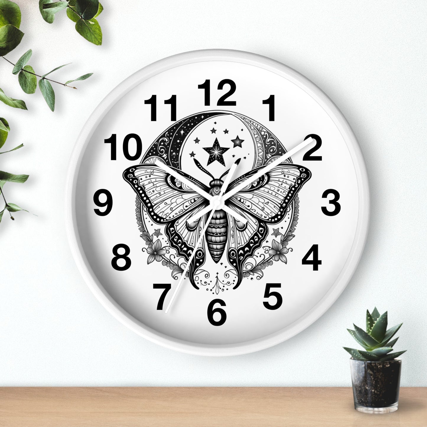Wall Clock Butterfly