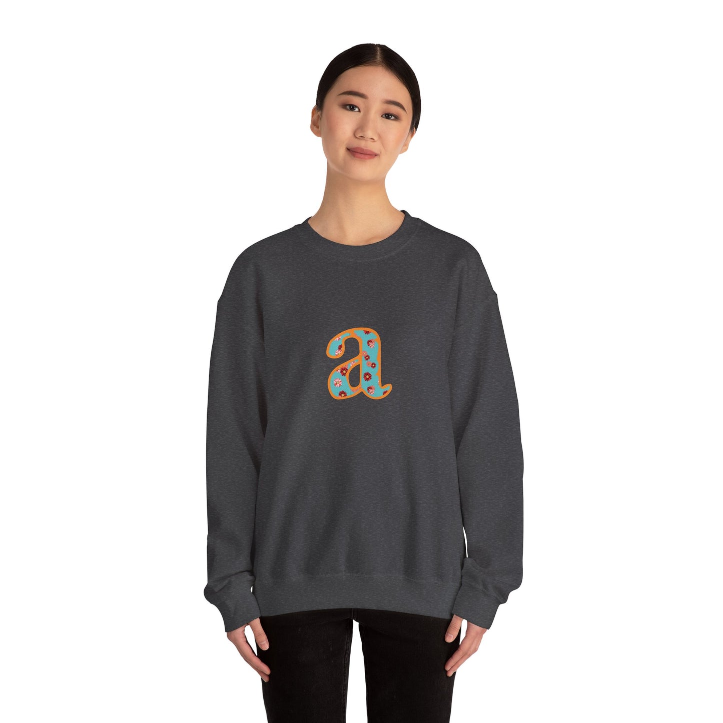 Personalized Initial Sweatshirt, Cozy Unisex Crewneck, Custom Gift for Her, Monogrammed Apparel, Perfect for Birthdays and Holidays