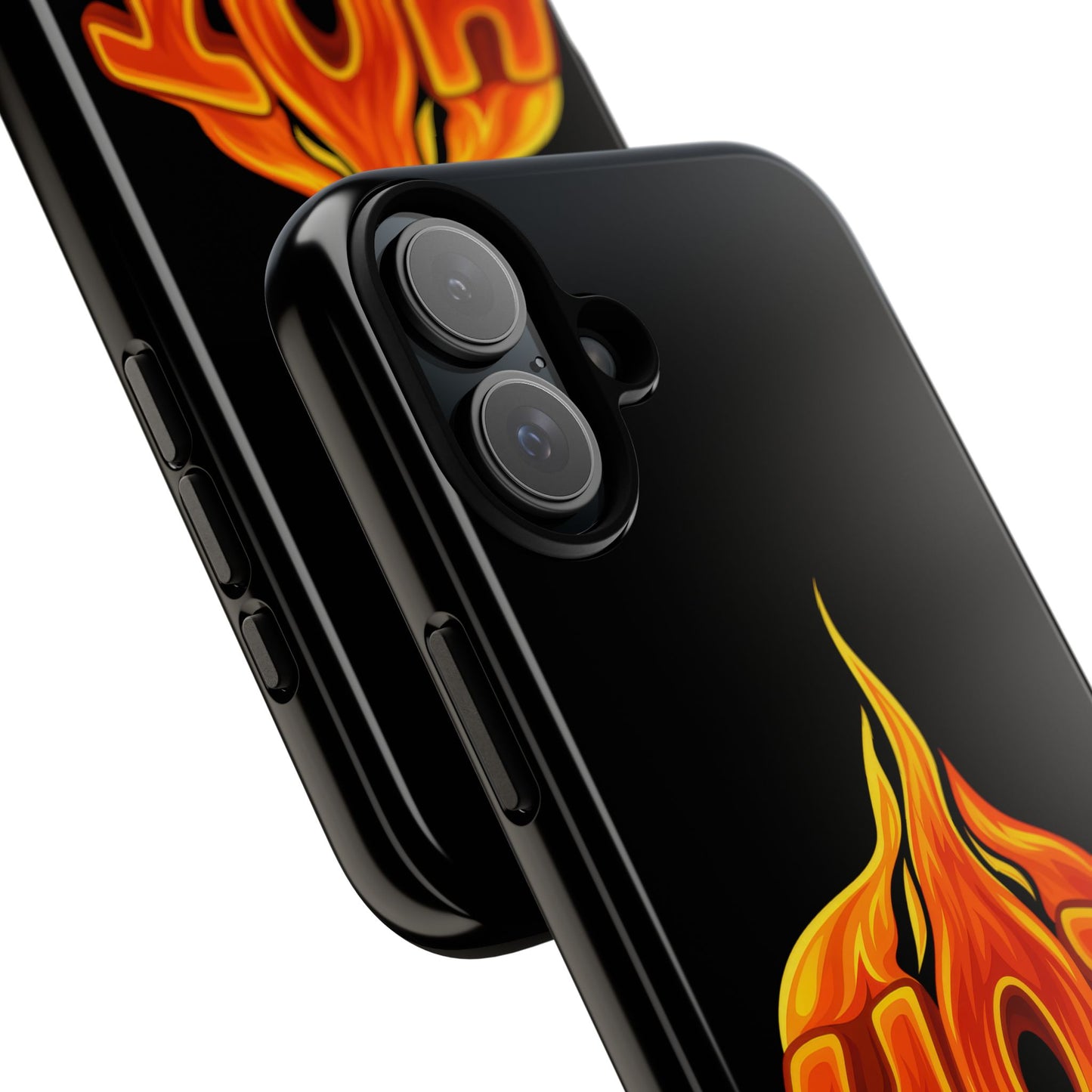 Stylish Phone Case, Hot Flames Design, Gift for Teens, Trendy Accessory, Protective Cover, Unique Phone Case