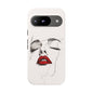 Stylish Phone Case with Artistic Lip Design, Femme Tech Accessory, Trendy Device Cover, Gift for Her, Unique Phone Accessories