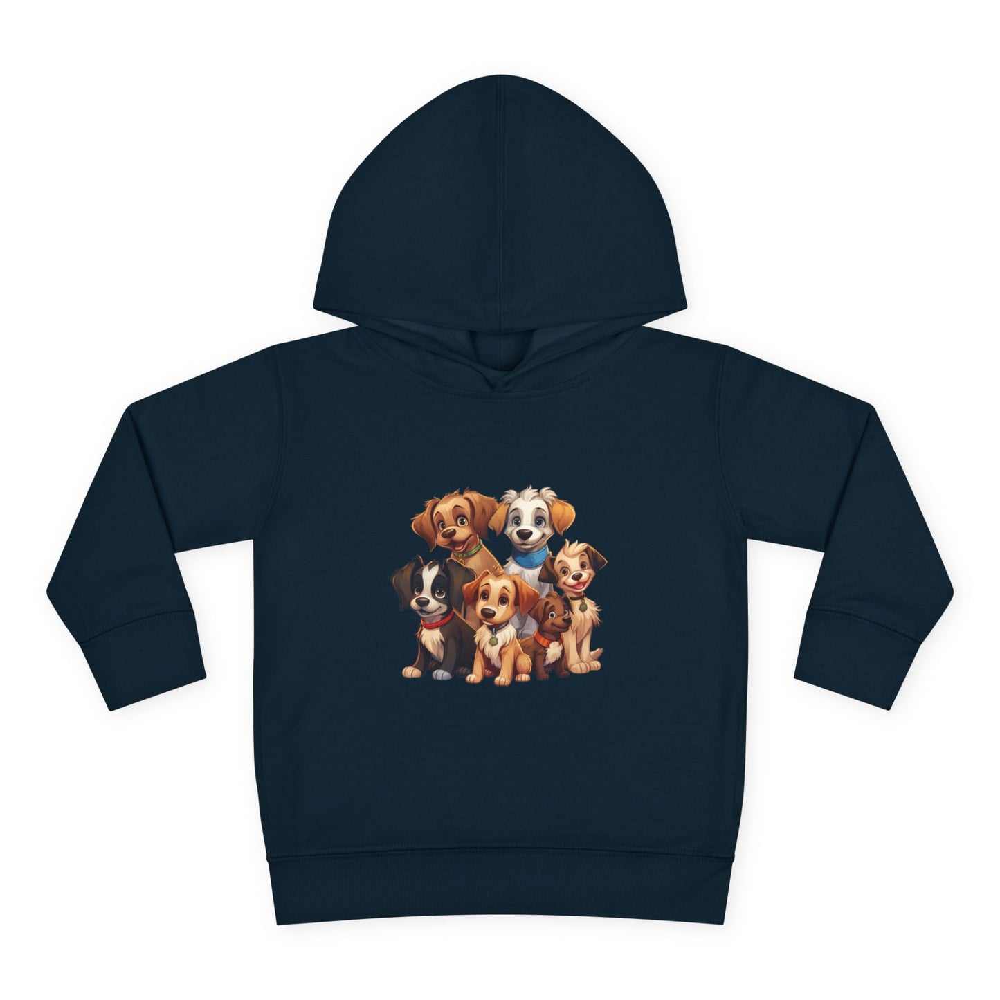 Adorable Puppy Print Toddler Hoodie, Cute Kids Fleece Pullover, Dog Lover Gift, Warm Hoodie for Boys & Girls, Pet Themed Clothes