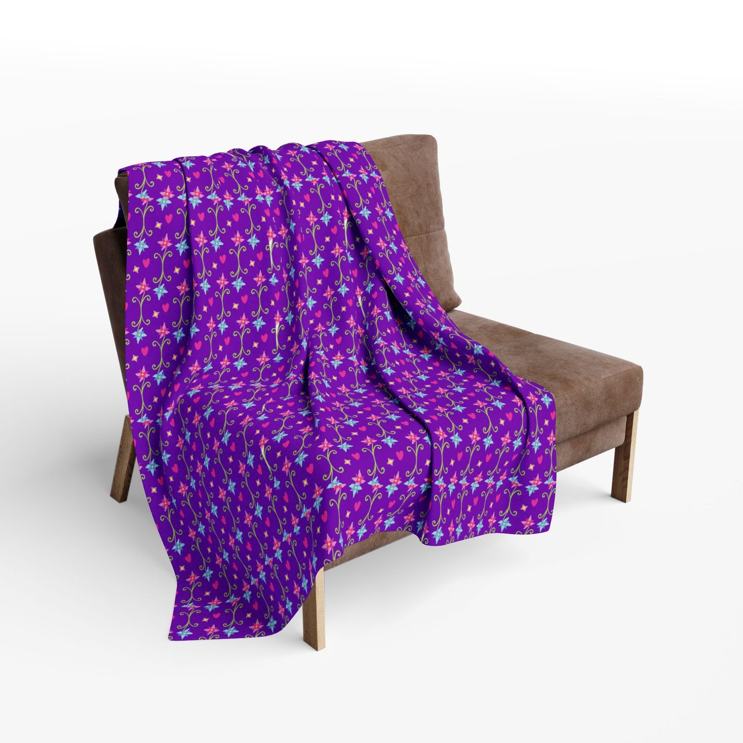 Cozy Purple Fleece Blanket, Soft Throw for Home Decor, Ideal Gift for Winter, Valentine's Day, or Cozy Movie Nights, Snuggle Up