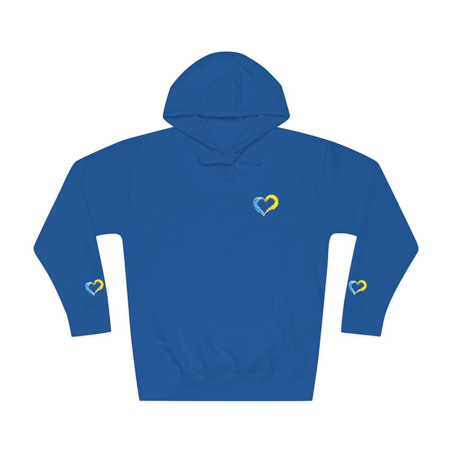 Colorful Heart Unisex Fleece Hoodie | Cozy Gift for Friends, Valentine's Day, Anniversary, Casual Wear, Spring Fashion