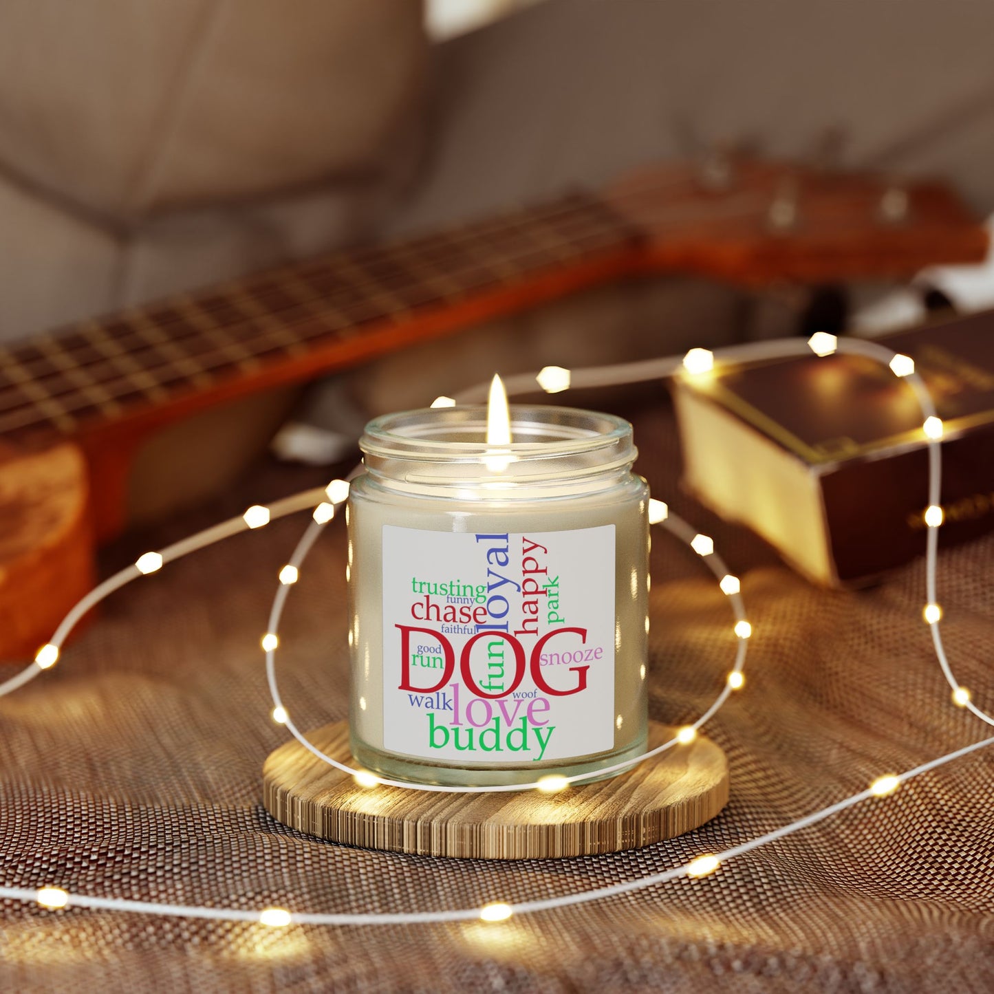 Dog Word Cloud Scented Candle — (4oz & 9oz)