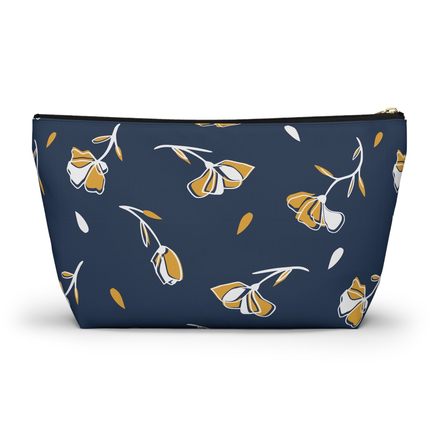 Floral Accessory Pouch - Stylish Makeup Bag, Travel Organizer, Gift for Her, Cosmetic Clutch, Everyday Use, Elegant Flower Design