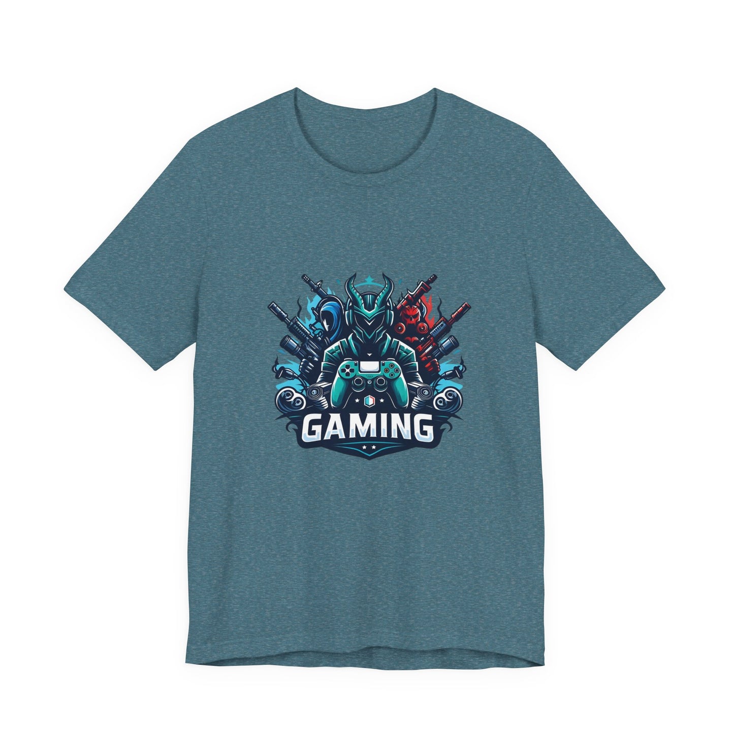 Gaming Controller Emblem Tee — Esports Gamer Graphic T-Shirt