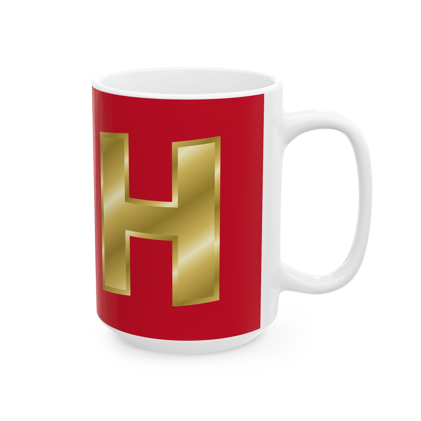 Gold Cross Ceramic Mug - 11oz & 15oz, Religious Gift, Coffee Cup, Unique Tea Mug, Faith-Inspired Drinkware