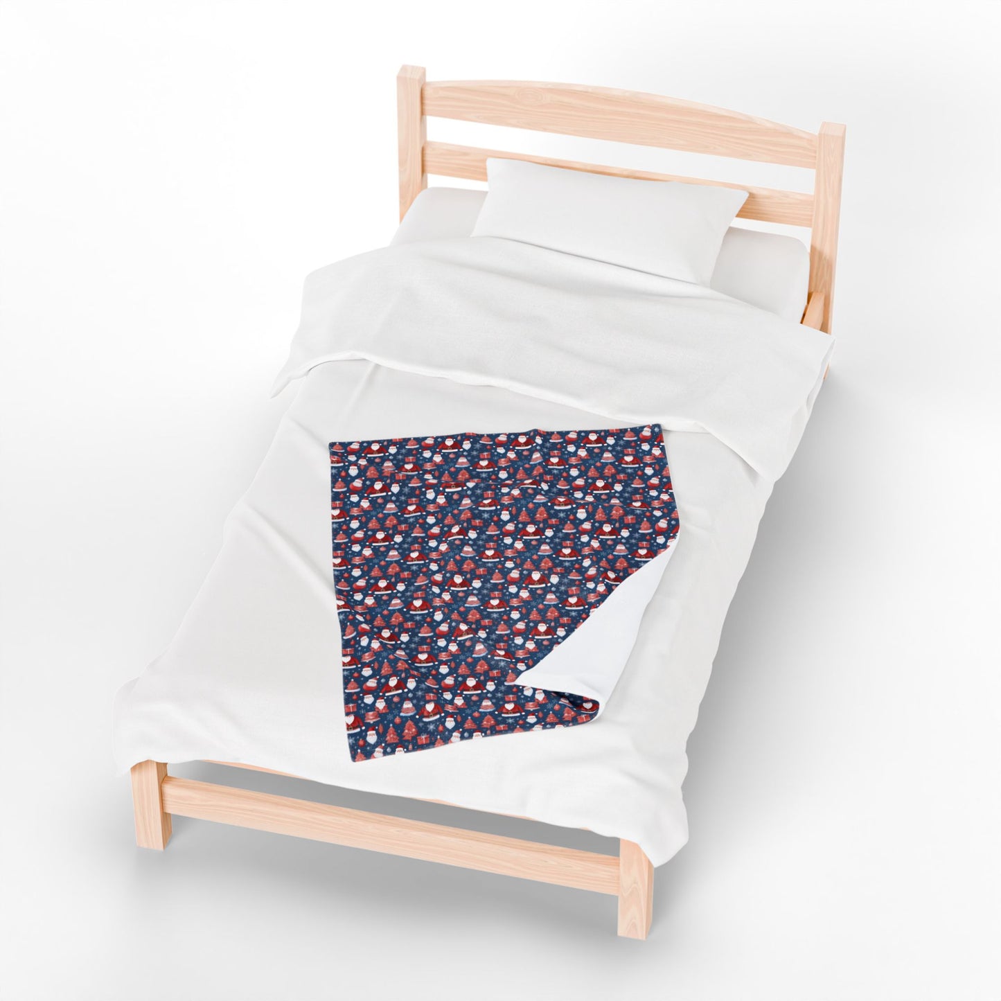 Christmas Gnome Velveteen Plush Blanket – Festive Holiday Throw