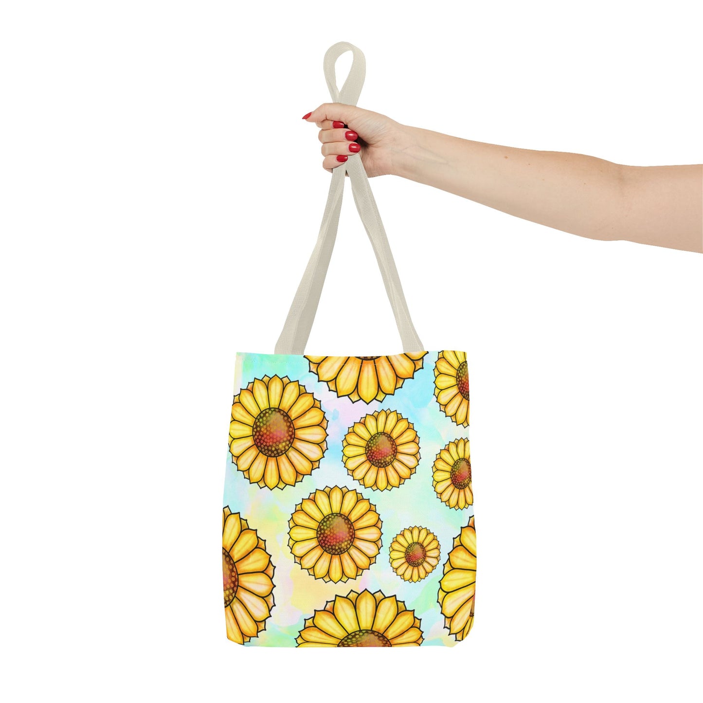 Sunny Floral Tote Bag, Eco-Friendly Shopping Bag, Beach Bag Summer Accessory