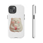 Cute Bear Phone Case, Tough Cases, Animal Lover Gift, Kids Accessories, Mother’s Day, Heartwarming Design