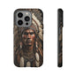 Native American Art Phone Case, Strong Culture Design, Unique Gift for Him or Her, Tough Cases, Customizable Protector, Tribal Style