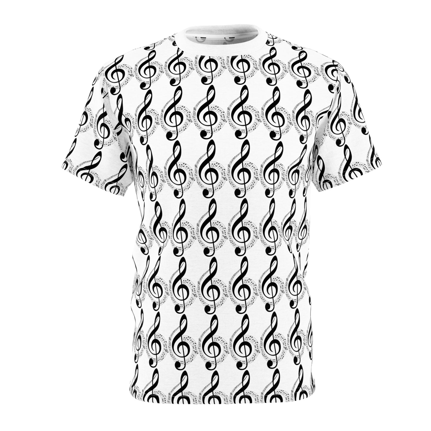 Music Lover's Unisex Tee, Perfect for Concerts, Gift for Musicians, Treble Clef Shirt, Unique Music Apparel, Casual Wear