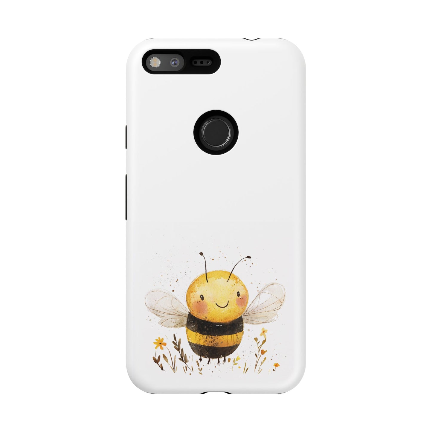 Bee Phone Case, Cute Bee Design, Tough Phone Cover, Gift for Nature Lovers, Floral Bee Mobile Case, Bee-themed Accessory