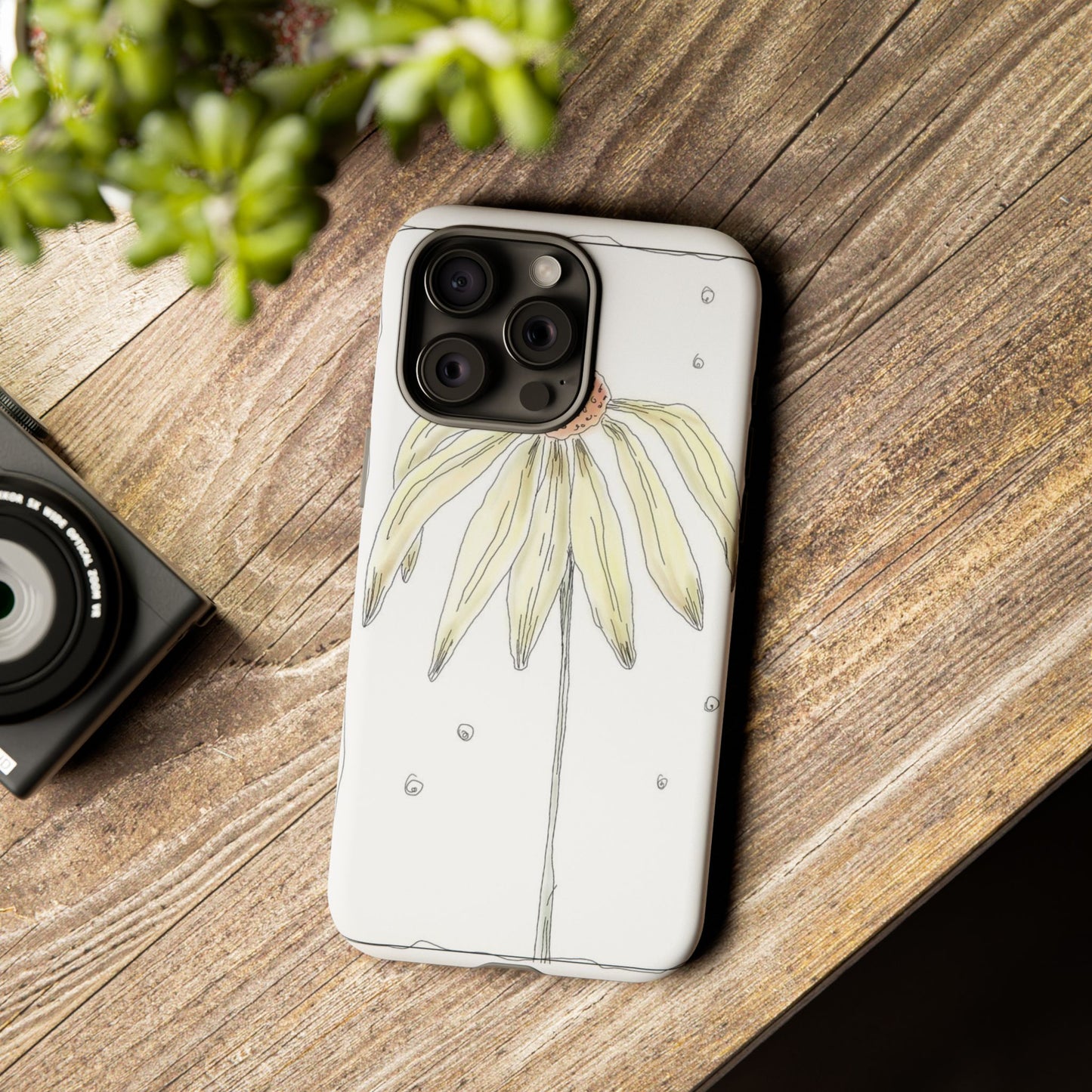 Flower Phone Case with Delicate Design, Tough Phone Cover, Nature Lover Gift, Floral Tech Accessory, Stylish Phone Protection