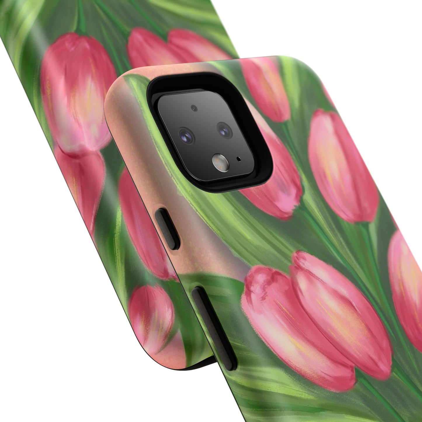 Floral Phone Case with Vibrant Tulips - Tough Cases for Garden Lovers, Spring Gifts, Nature Enthusiasts, Unique Gadget Accessories, [...]