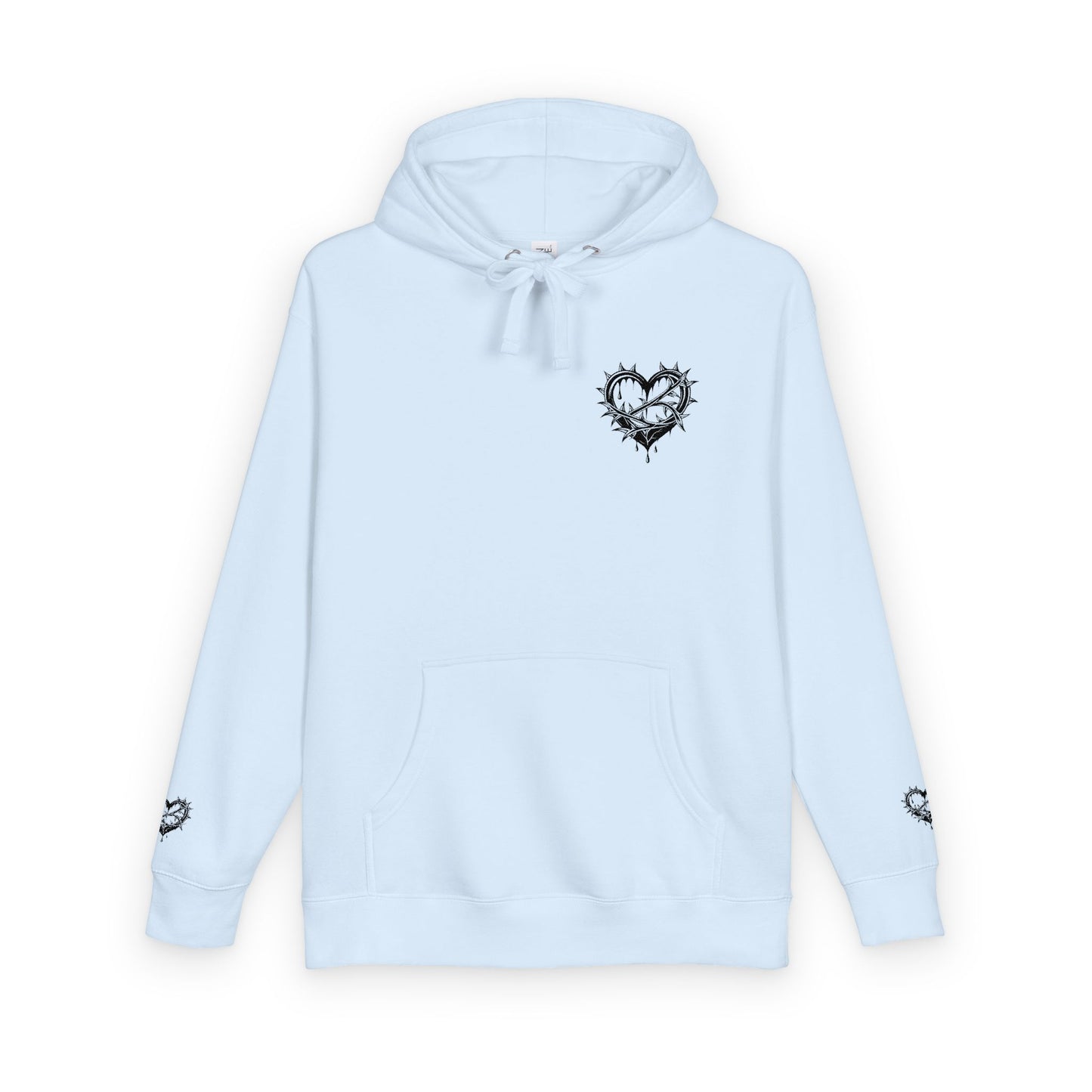 Heartfelt Unisex Fleece Hoodie, Cozy Gift, Casual Wear, Valentine's Day, Romantic Style