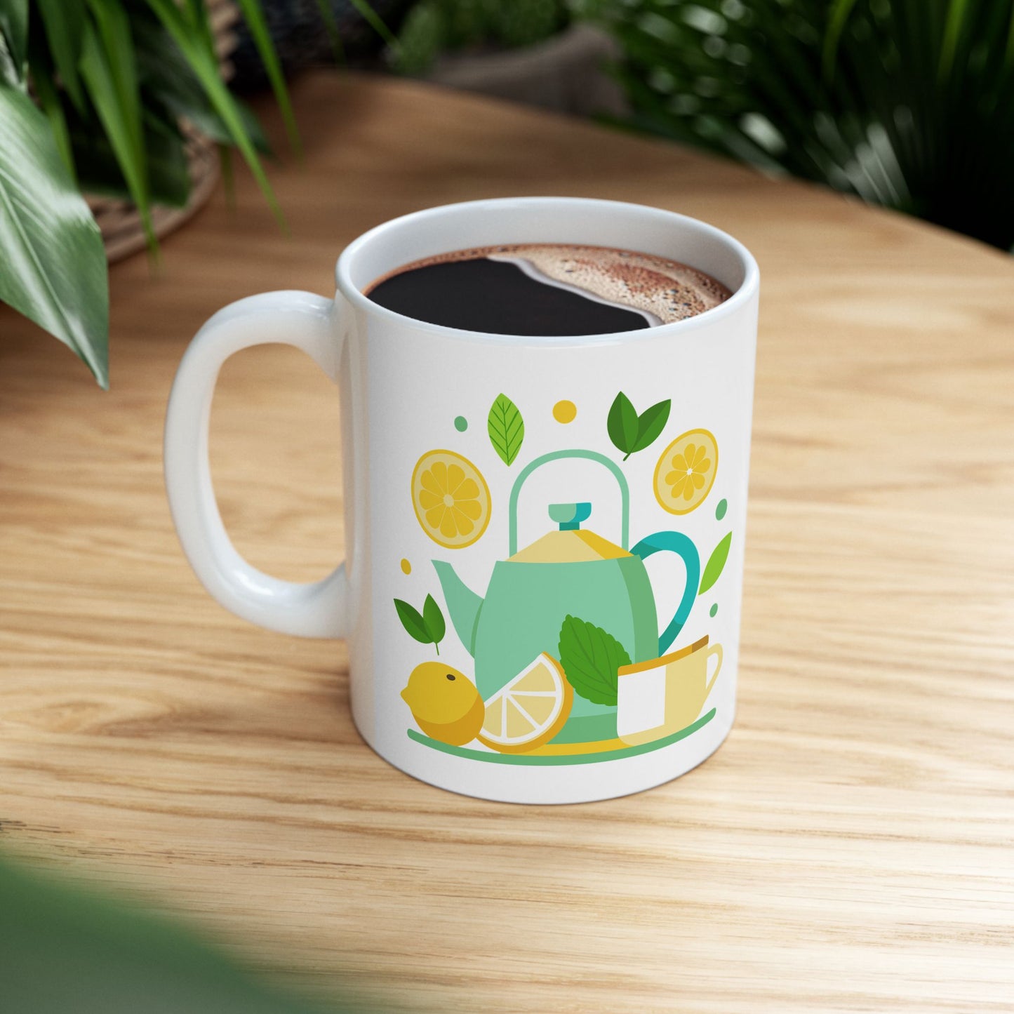 Lemonade-Themed Ceramic Mug | Refreshing Drink Lover's Gift | Summer Vibe Coffee Cup | Ideal for Tea Parties, Birthdays, Home Decor