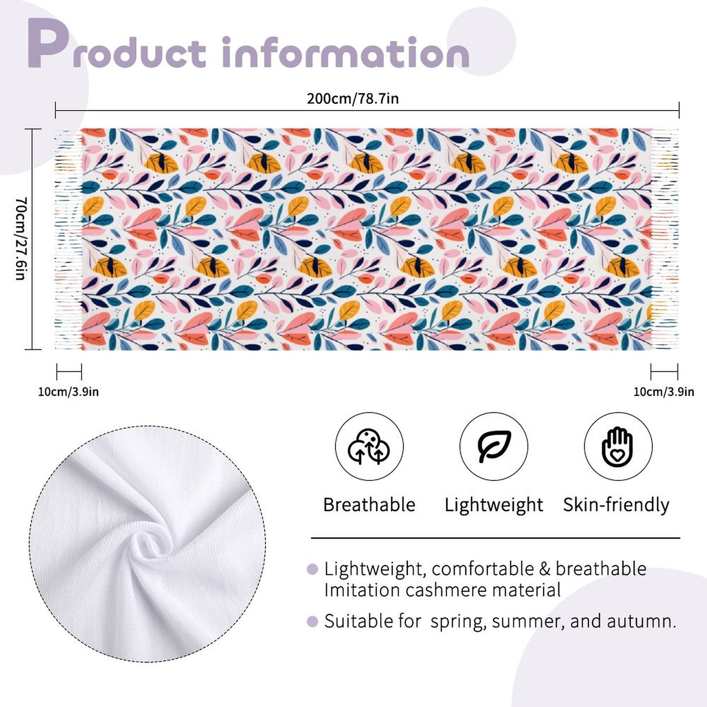 Cashmere-like Tassel Scarf