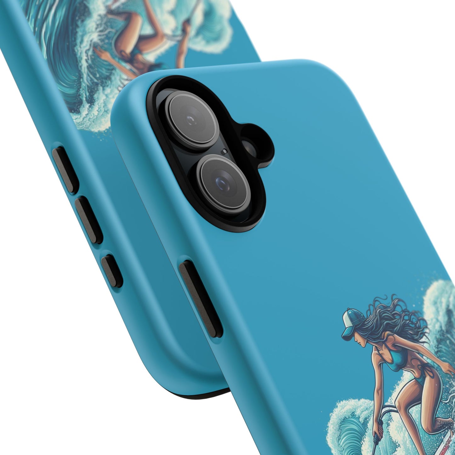 Surfing Phone Case, Coastal Vibes Phone Cover, Tough Cases for Beach Lovers, Ocean Art Phone Accessories, Summer Gift Idea