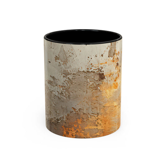 Rustic Accent Coffee Mug, Unique Artistic Mug