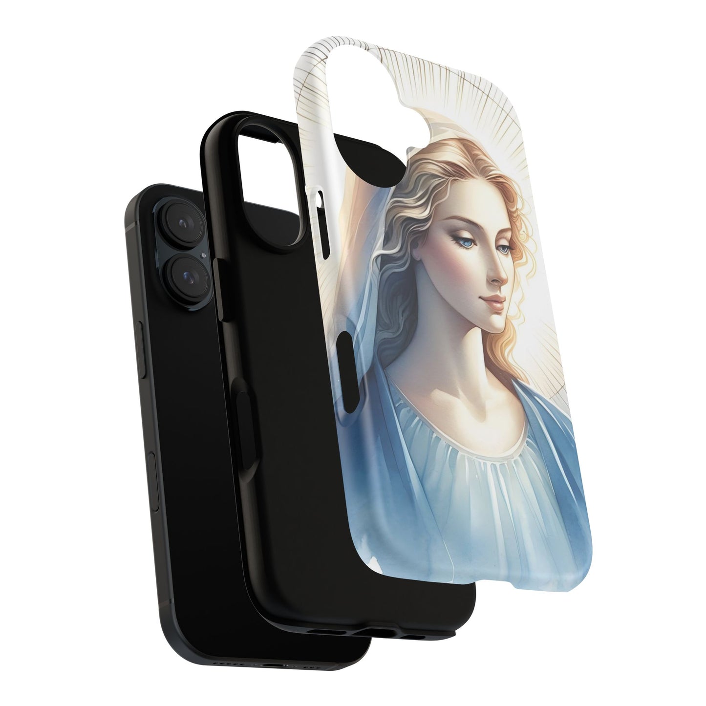 Beautiful Mary Phone Case, Tough Phone Case, Inspirational Tech Accessory, Gift for Her, Religious Phone Cover