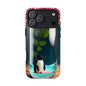 Penguin in a Glass Floral Tough Phone Case — Cute Protective Phone Cover