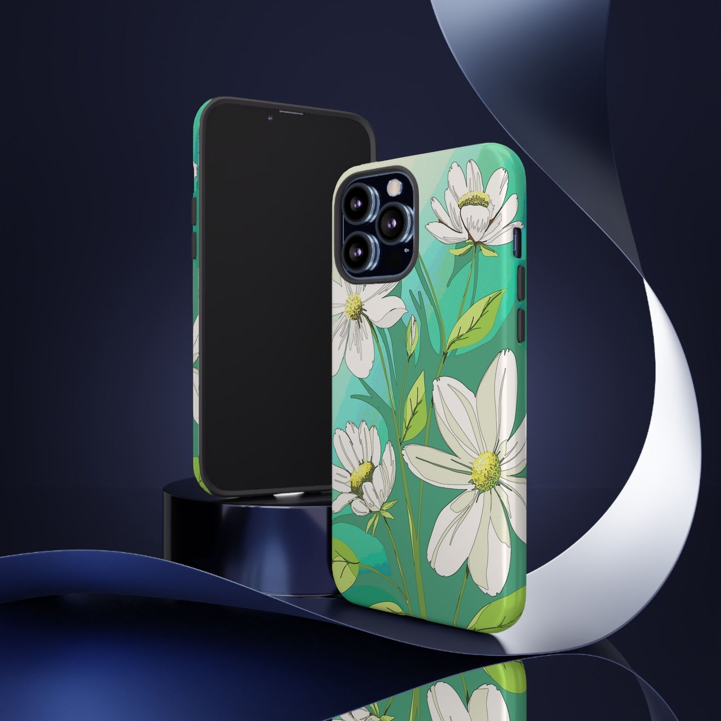 Floral Phone Case, Tough Cases, Flower Design, Nature Inspired, Eco-Friendly Cover, Unique Gift for Her, Spring Accessories