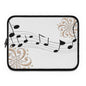 Musical Notes Laptop Sleeve | Perfect Gift for Music Lovers, Stylish Tech Accessory, Holiday Gift, Decor for Home Office, Music-Themed