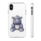 Cute Hippo Phone Case, Unique Tough Cases, Animal Lover Gift, Cute Animal Design, Baby Animal Phone Accessory