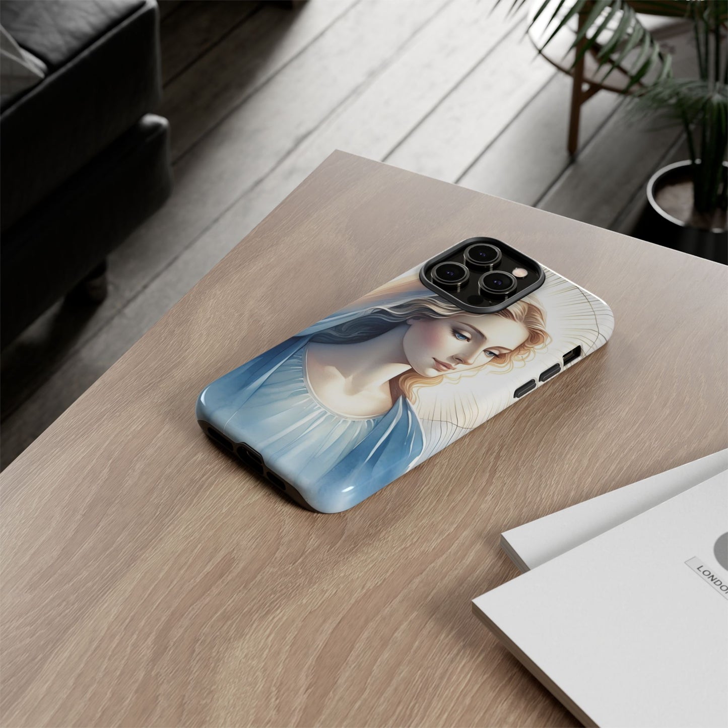 Beautiful Mary Phone Case, Tough Phone Case, Inspirational Tech Accessory, Gift for Her, Religious Phone Cover