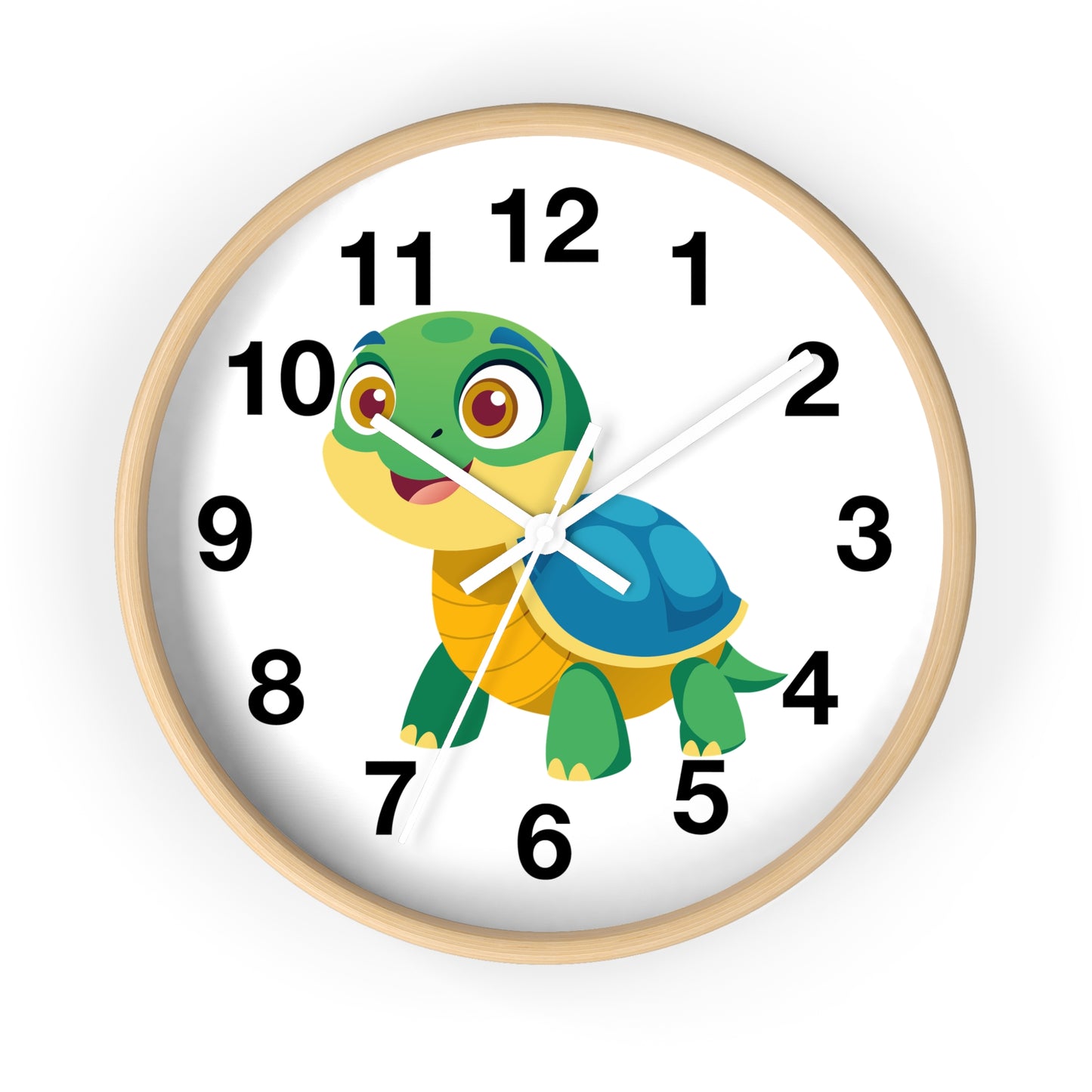 Cute Turtle Wall Clock, Kids Room Decor, Animal Clock, Playful Timepiece,